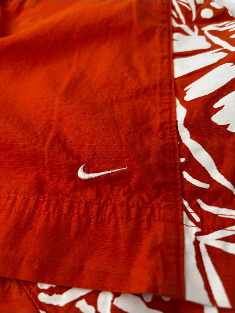 Nike Orange Tropical Floral Board Shorts Women’s Size M Swim Beach Cover Up - Picture 11 of 12